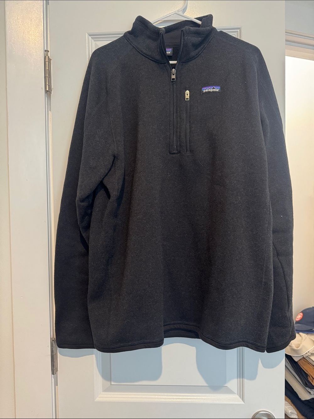 Patagonia Black Men's Quarter-Zip Fleece Pullover